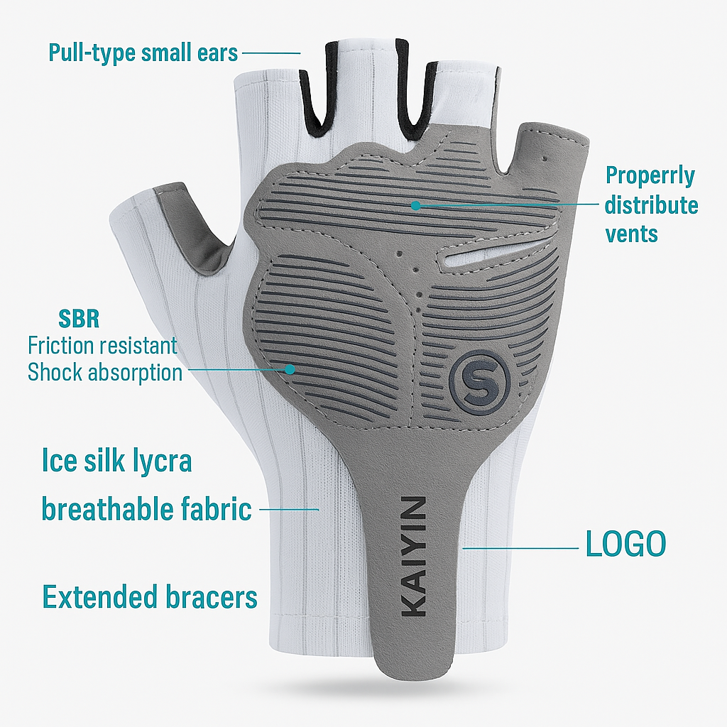 The AeroGrib Gloves White